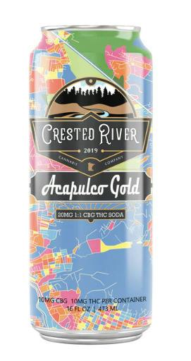 Crested River THC/CBG Beverage 10mg - Acapulco Gold - 16oz at MN THC Co - Dundas