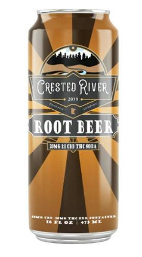 Crested River THC/CBD Beverage 10mg - Root Beer - 16oz at MN THC Co - Dundas