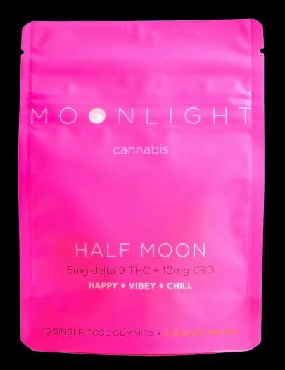 Moonlight Half Moon Gummies 5mg - Pineapple - 10ct at MN THC Co - Dundas
