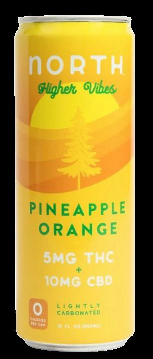 North Higher Vibes 5mg - Pineapple Orange - 12oz at MN THC Co - Dundas