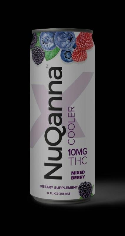 NuQanna Cooler - Mixed Berry - 10mg - 12oz at MN THC Co - Dundas