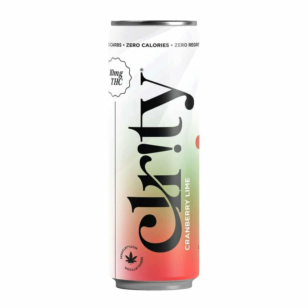 Clr!ty Seltzer - 10mg - Cranberry Lime - 12oz at MN THC Co - Dundas