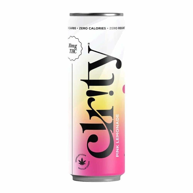 Clr!ty Seltzer - 10mg - Pink Lemonade - 12oz at MN THC Co - Dundas
