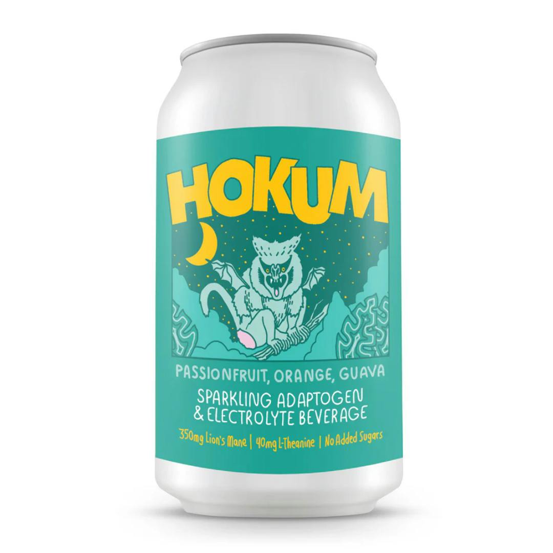 Hokum Adaptogen Beverages - Tropical Passionfruit Orange Guava - 12oz at MN THC Co - Dundas