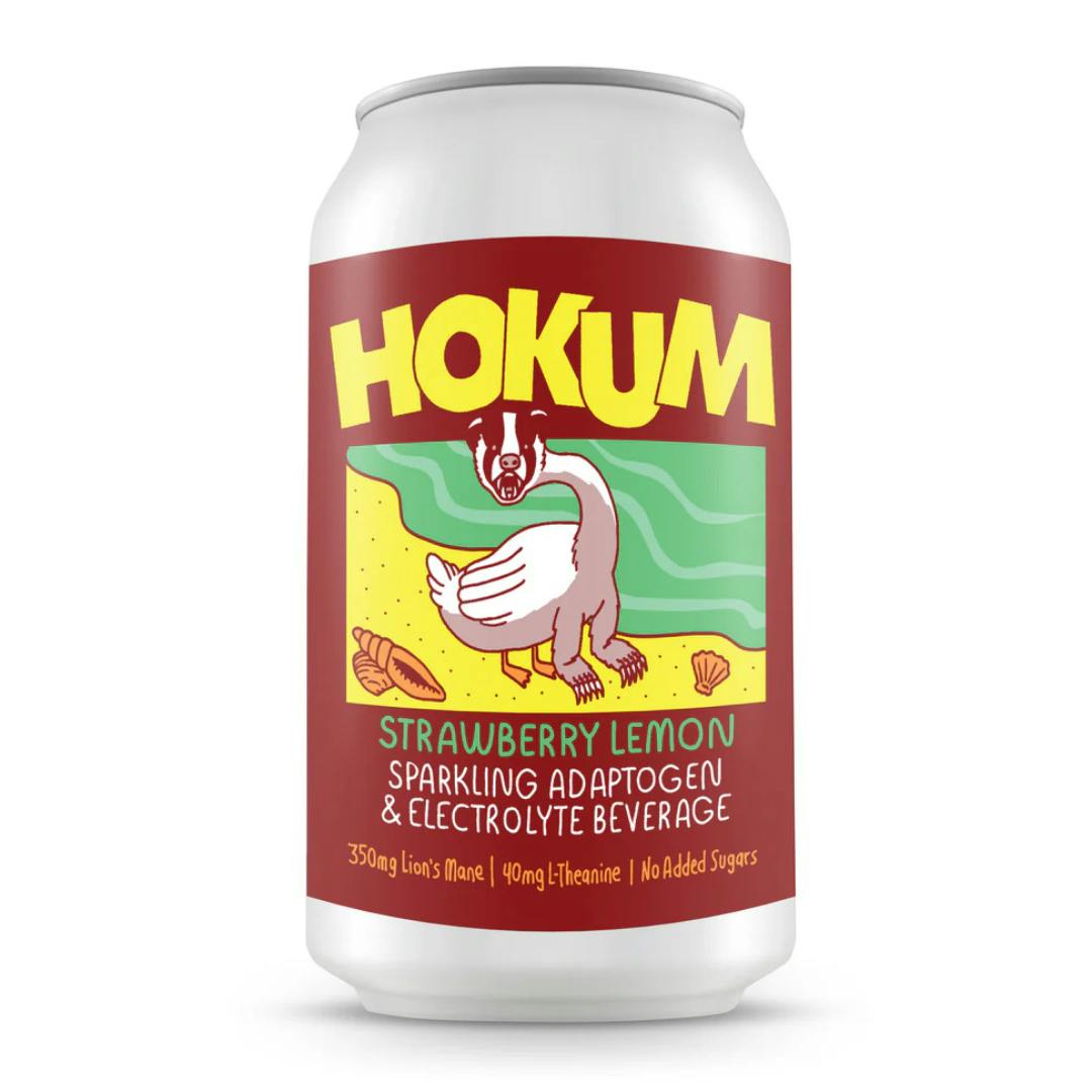 Hokum Adaptogen Beverages - Strawberry Lemon - 12oz at MN THC Co - Dundas