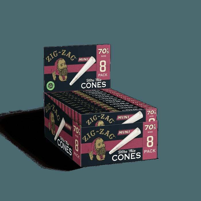 Zig Zag 70's Ultra Thin Cones 1 1/4" 18pk