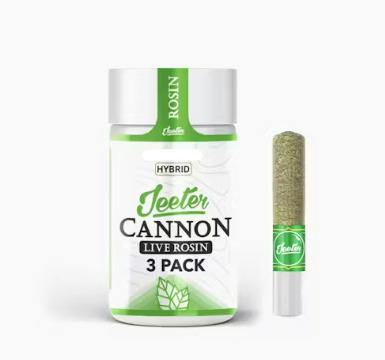 Ghost OG [H] - 1.5G Live Rosin Infused Cannon Prerolls 3PK