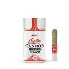 Pineapple Trainwreck [S] - 1.5G Live Rosin Infused Cannon Prerolls 3PK - Jeeter
