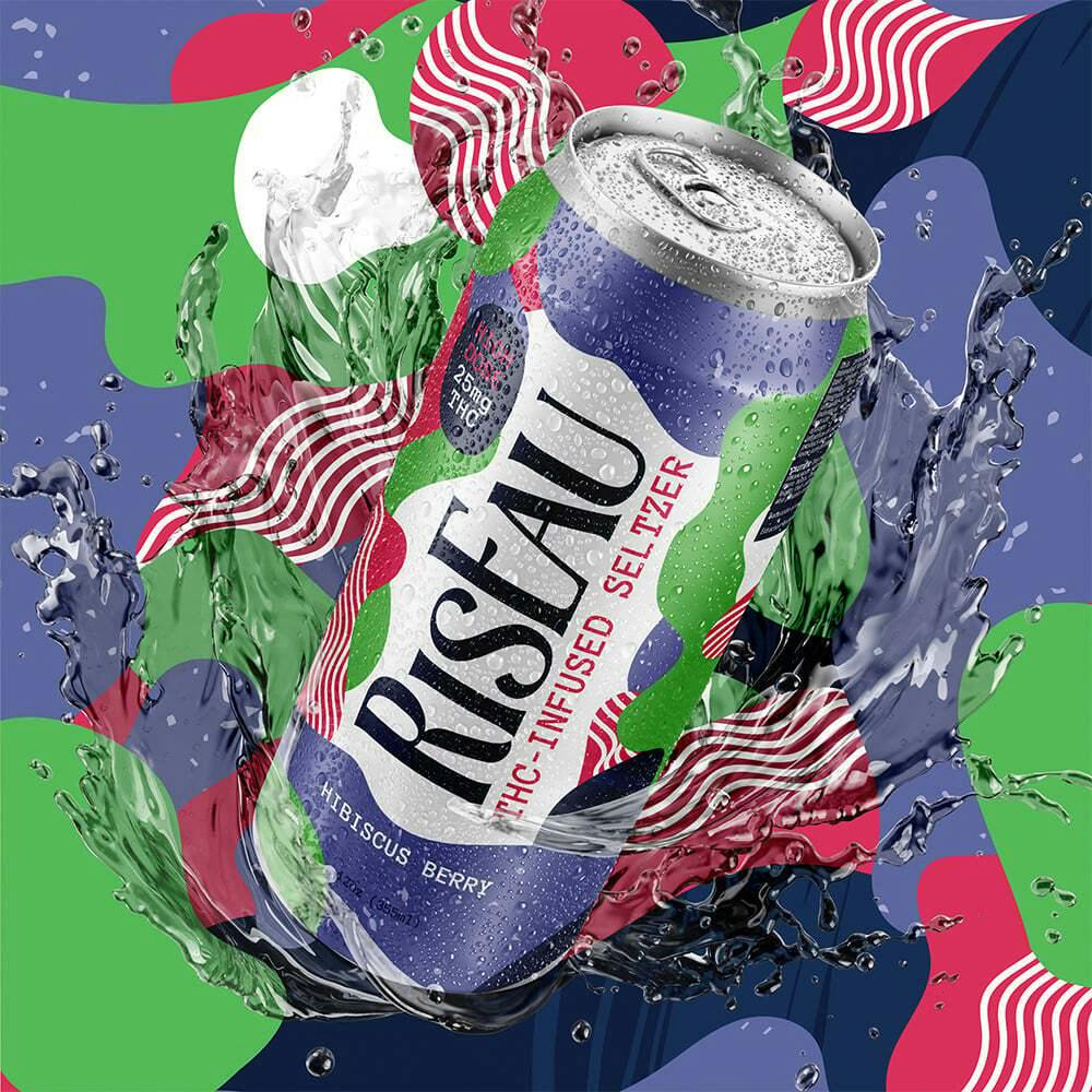 Hibiscus Berry (25mg THC) | RisEau - Beverage