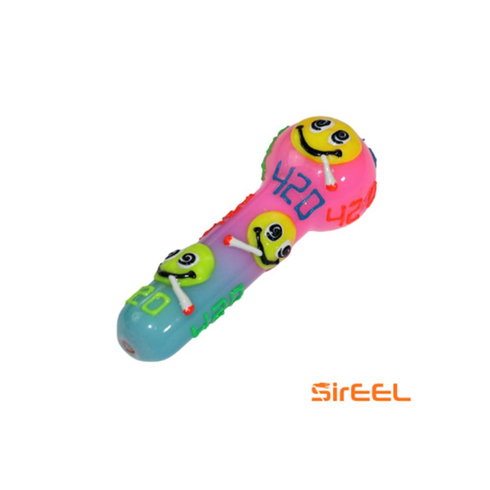 5" Smiley High UV Hand Pipe