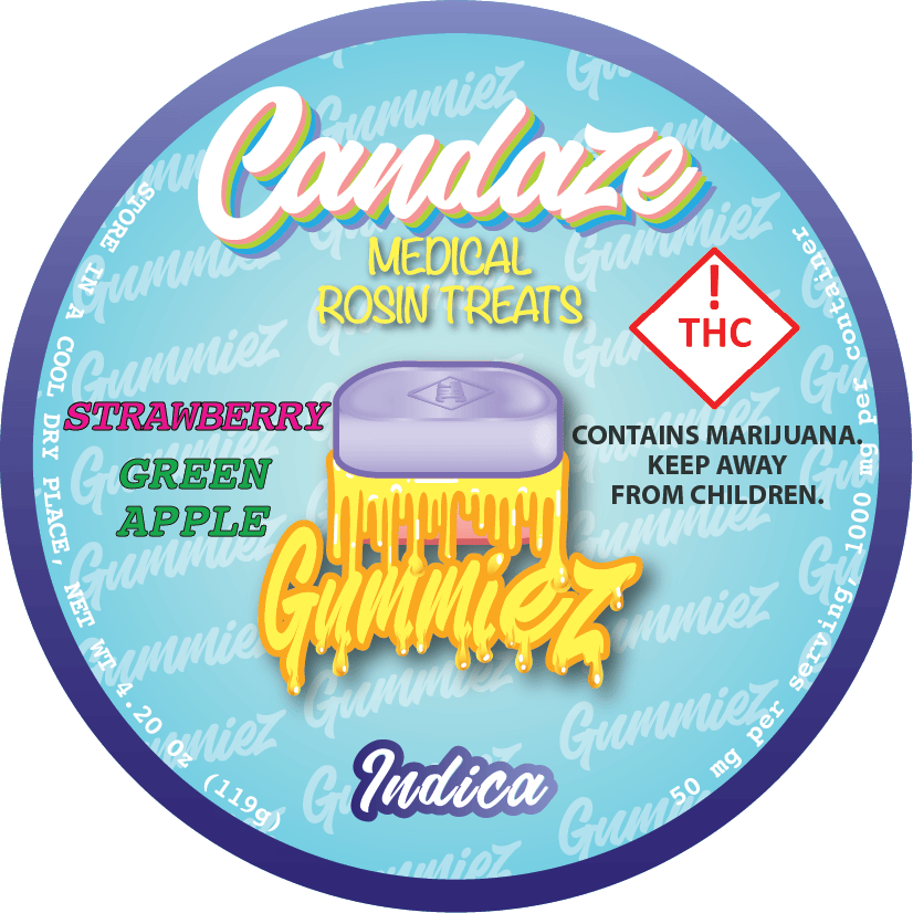 Candaze Rosin Gummies 1000mg - Indica