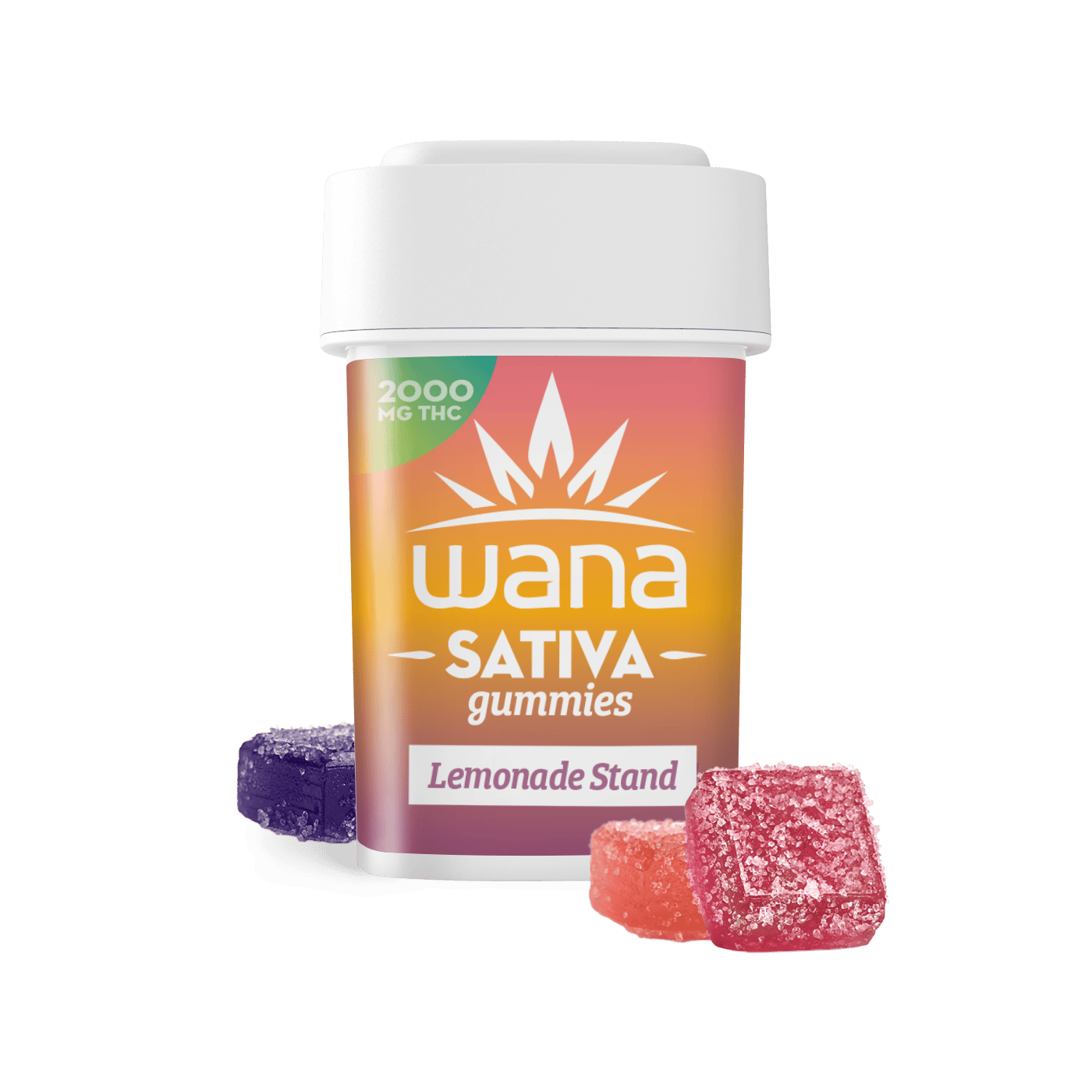 Wana Gummies 2000mg - Lemonade Stand (Sativa)