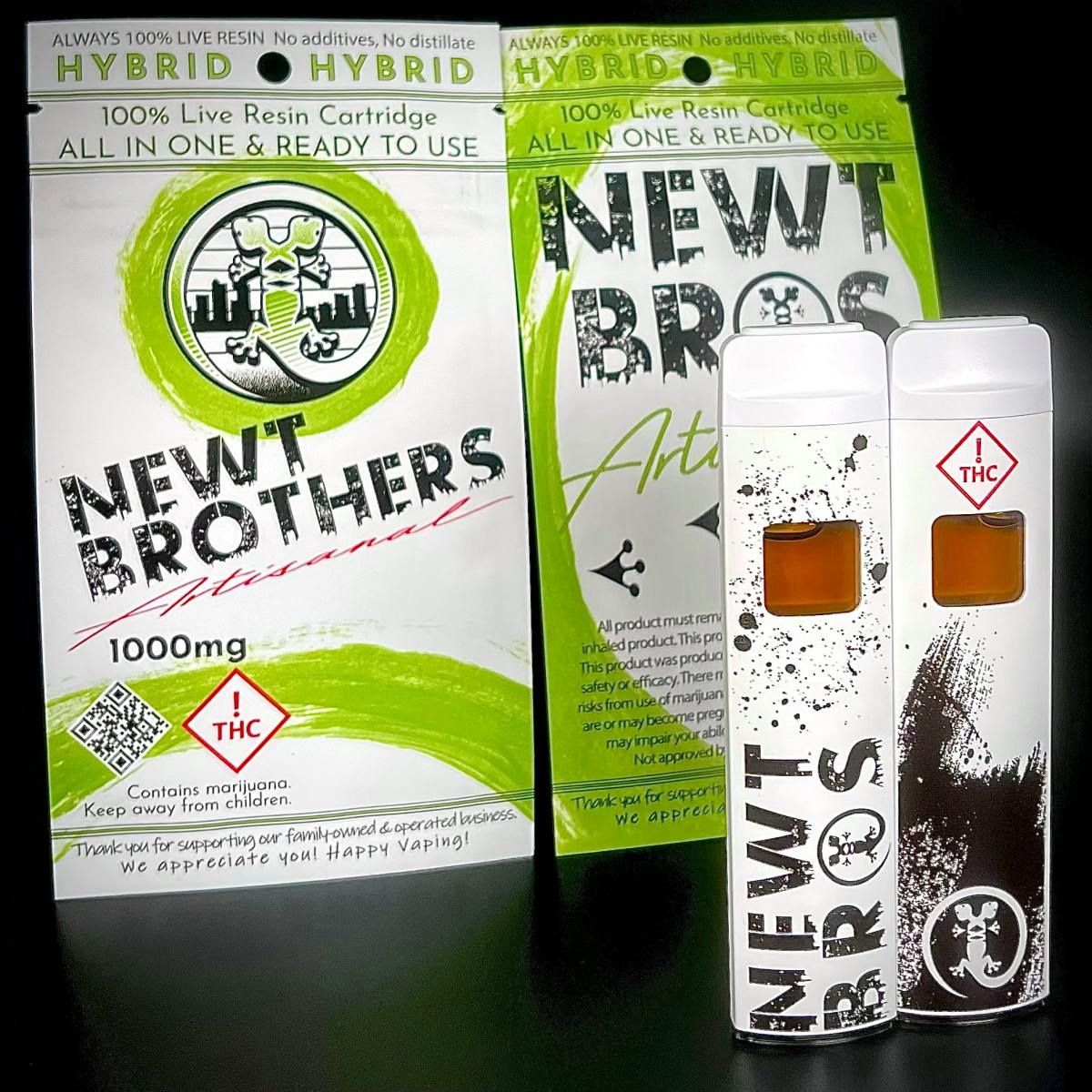 Newt Brothers Live Resin All-in-One 1g - Ice Cream Truck