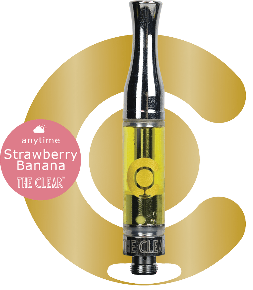 The Clear Elite 2000mg Cartridge - Strawberry Banana