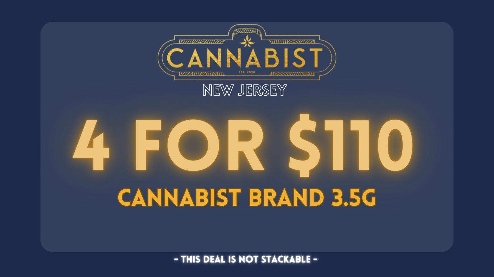 4 for 110 Cannabist Brand 3.5g at Cannabist Vineland Weedmaps