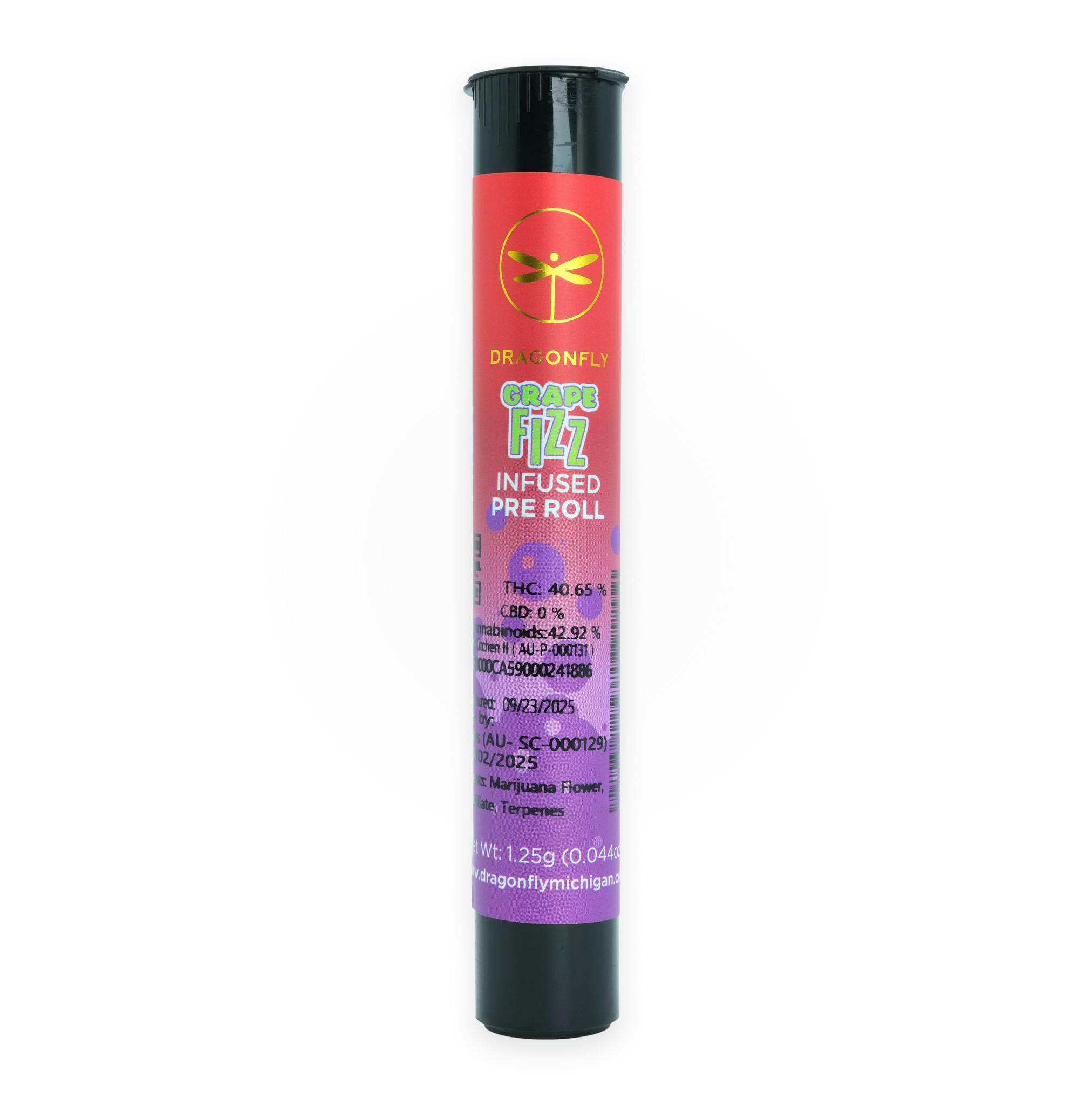 Grape Fizz | 1.25G Infused Preroll at Smilez Dispensary Three Rivers