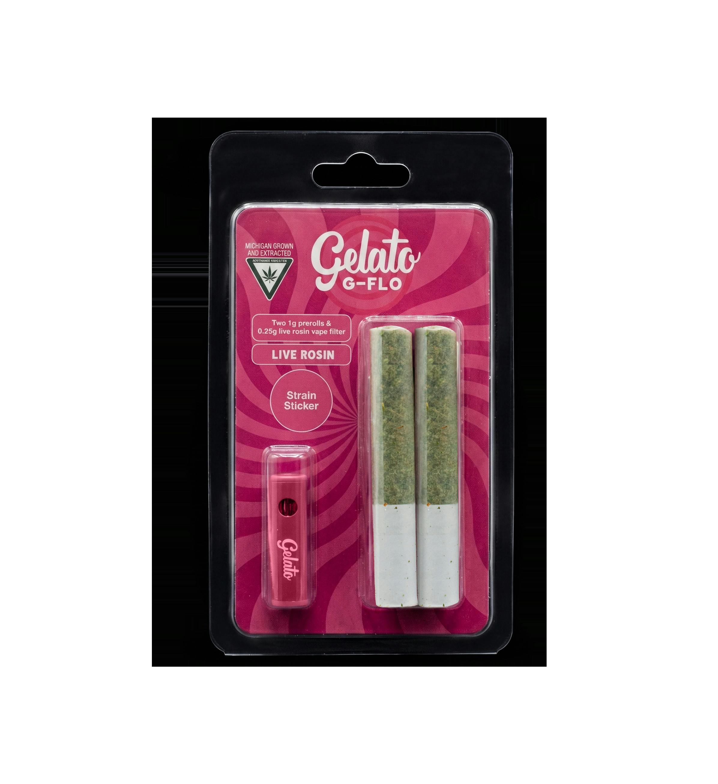 G-FLO | .25g Chem Cookies Rosin Tip + (2) 1g Wocky Prerolls