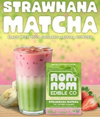 NOM NOM | STRAWNANA MATCHA | 200MG | GUMMY