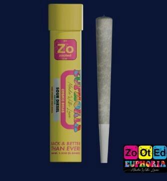 Zooted | Sour Diesel | 1.25 Live Resin Infused Pre-Roll