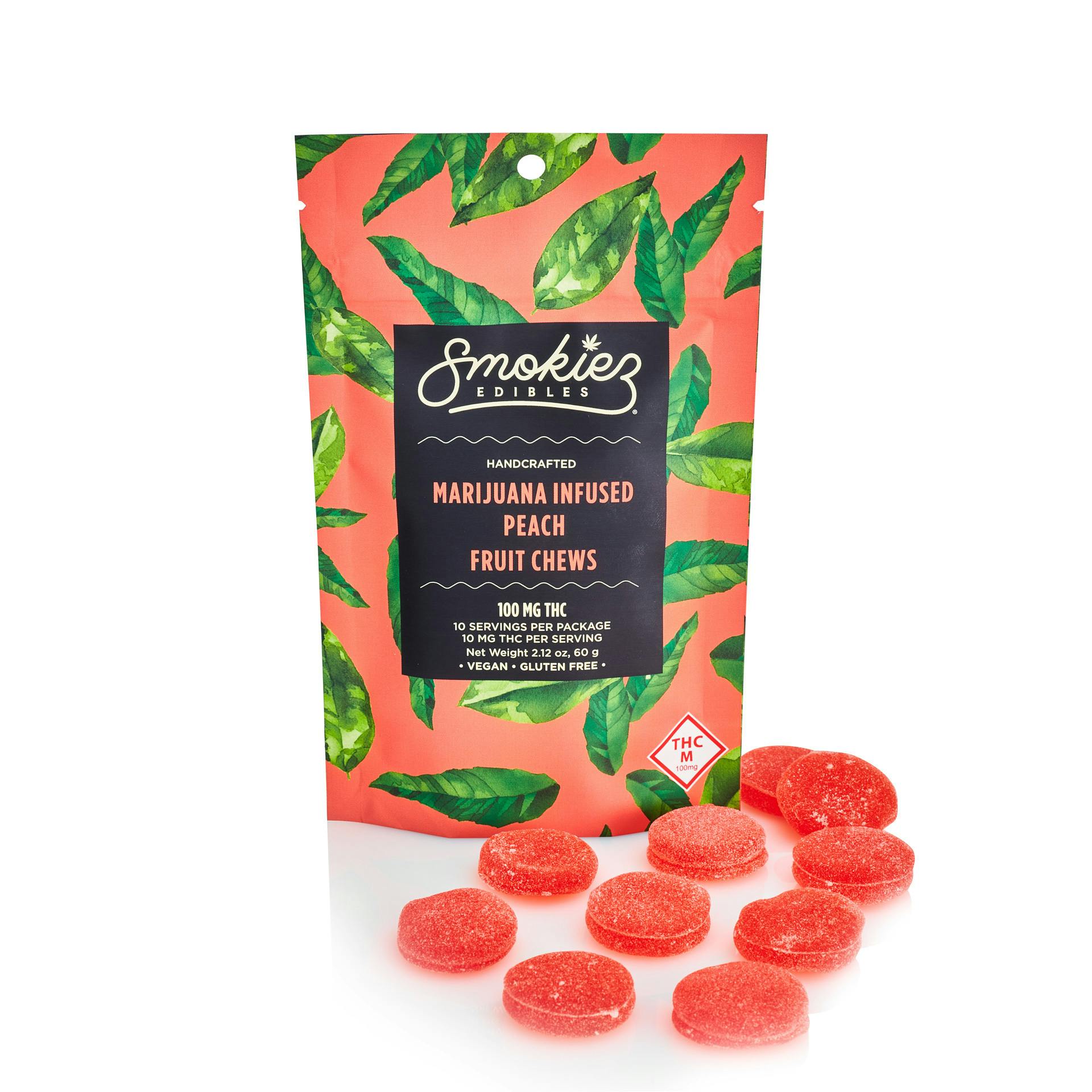 Sweet Peach | Sativa Gummies | 100mg (10pcs)