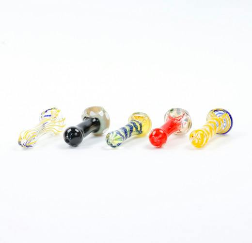 3.5" Glass Hand Pipe | Assorted Colors at High Profile of Branson Dispensary