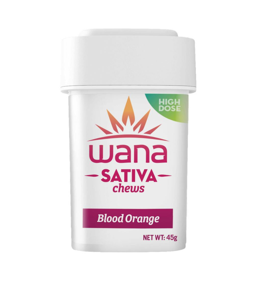 Wana High Dose Blood Orange Sativa Chews 400mg / 10pk