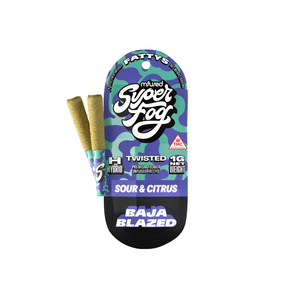 mfused Super Fog Fatty's Twisted Baja Blazed Infused Joints 2pk / 1g