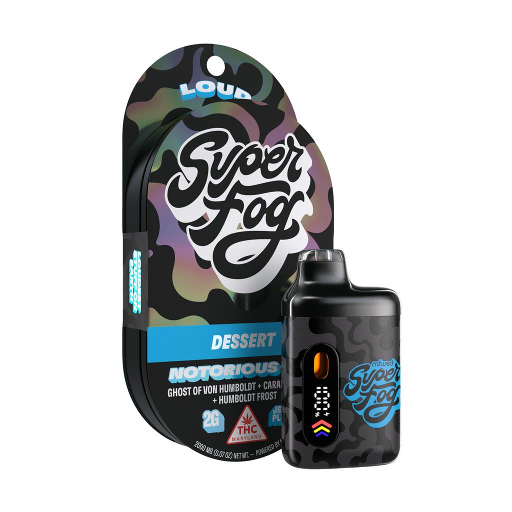 mfused Super Fog Loud Notorious THC Disposable Pen 2g