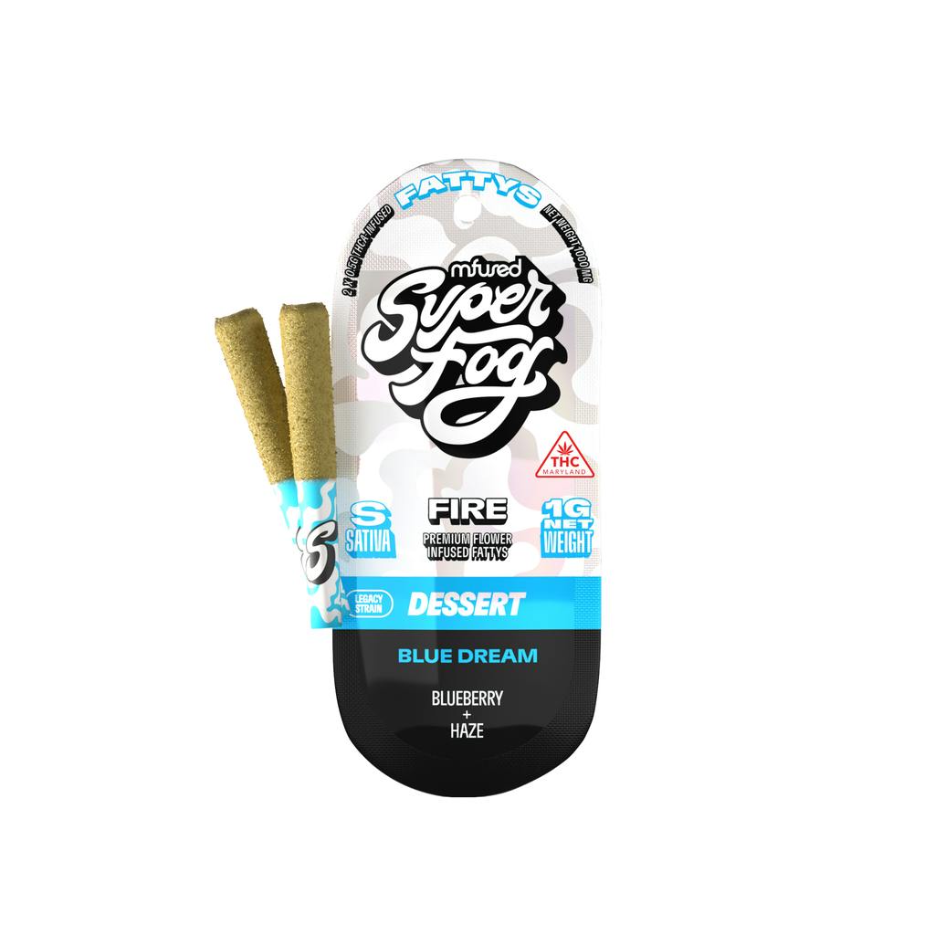 mfused Super Fog Fatty's Fire Blue Dream Infused Joints 2pk / 1g
