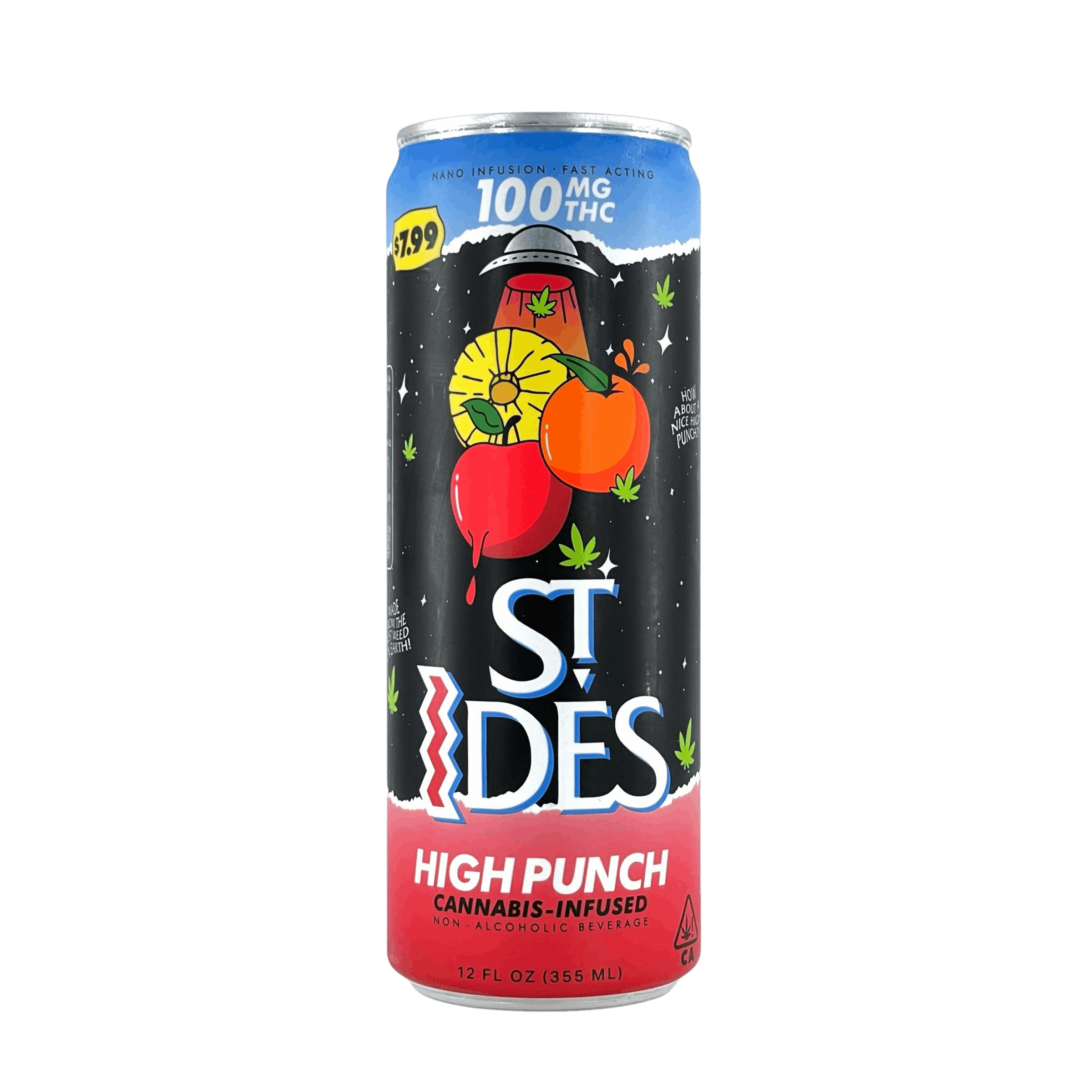 ST IDES HIGH PUNCH - FRUIT PUNCH CANNABIS-INFUSED, THC 100MG, 355ML
