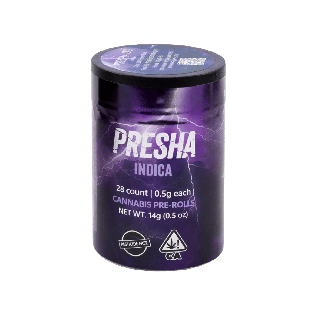 PRESHA - 28-PACK PRE-ROLLS - DEMON SLAYER - HYBRID, THC 26.50%, 14G