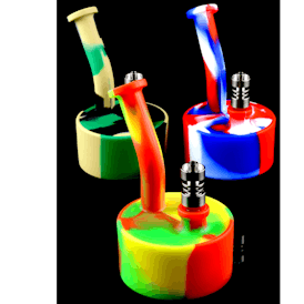 5" MIni Silicone Dab Rig with Titanium Nail