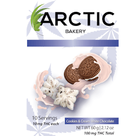 Arctic Bakery 100mg Cookies & Cream White Chocolate, 10 Pack