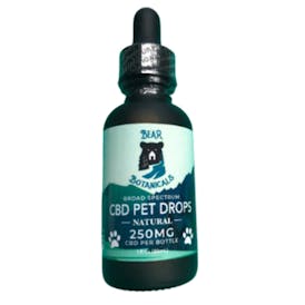 Bear Botanicals Broad Spectrum Pet Drops CBD 250mg Tincture 30ml