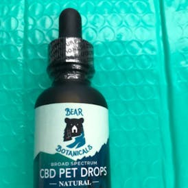 Bear Botanicals Broad Spectrum Pet Drops CBD 500mg Tincture 30ml