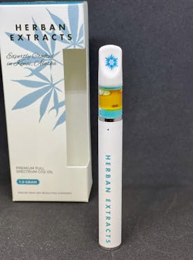 Herban Extracts 0.3g High Beam, Sativa Hybrid CO2 Disposable and Rechargeable Cartridge