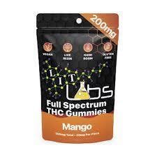 Lit Labs - Rosin/Resin Full Spectrum Gummies - Mango - 200MG