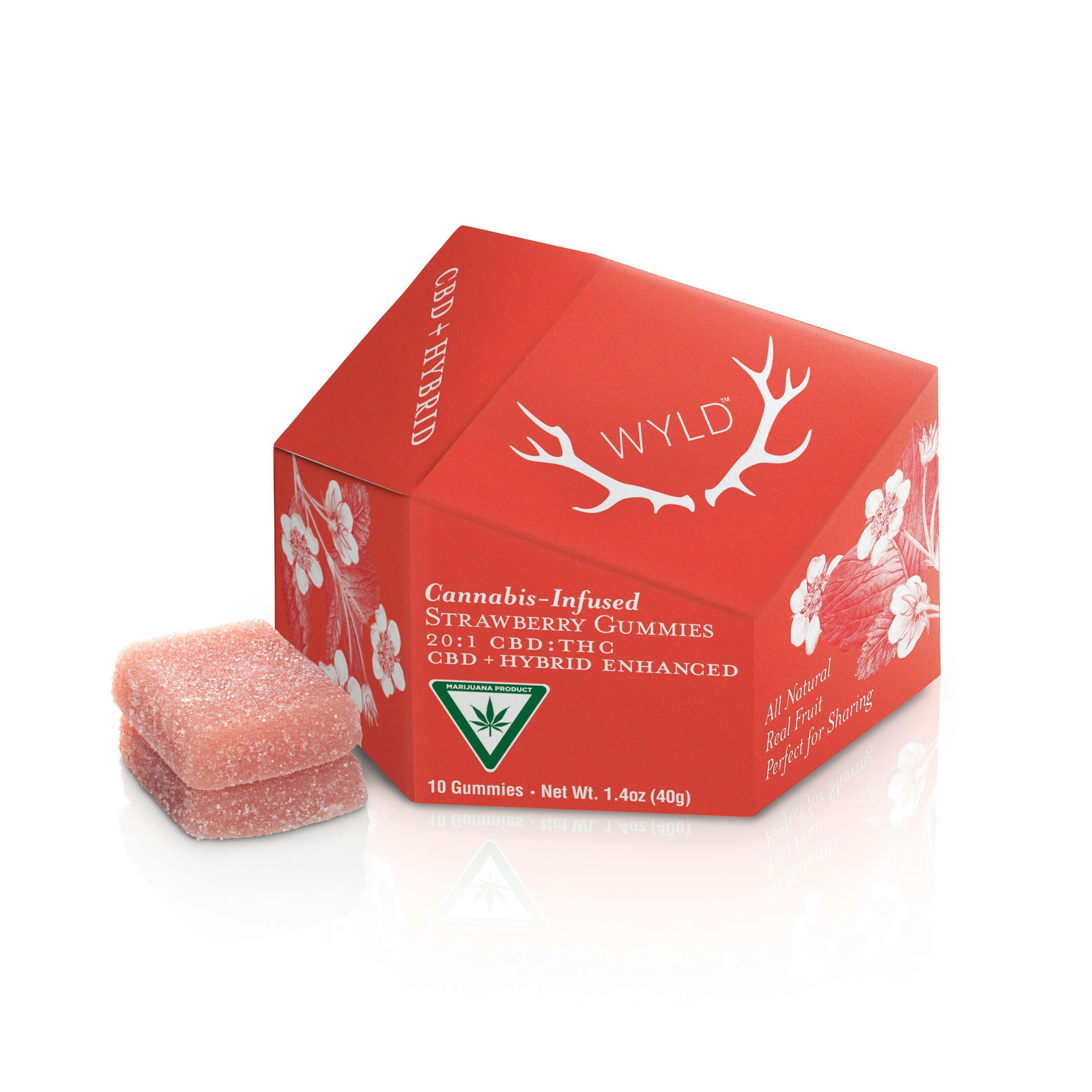 Wyld - Gummies - Strawberry (THC/CBD) - Hybrid - 200mg CBD
