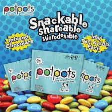 Potpots - Chocolates - Milk Chocolate 1:1 - 100 MG