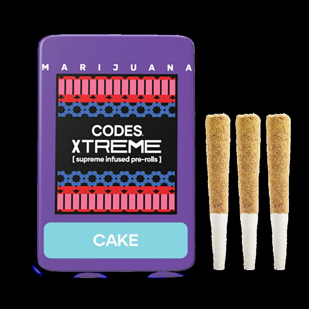 Codes: Infused Pre-Roll Pack | Cake x Biskit #1 | 0.7g ea | 3pk