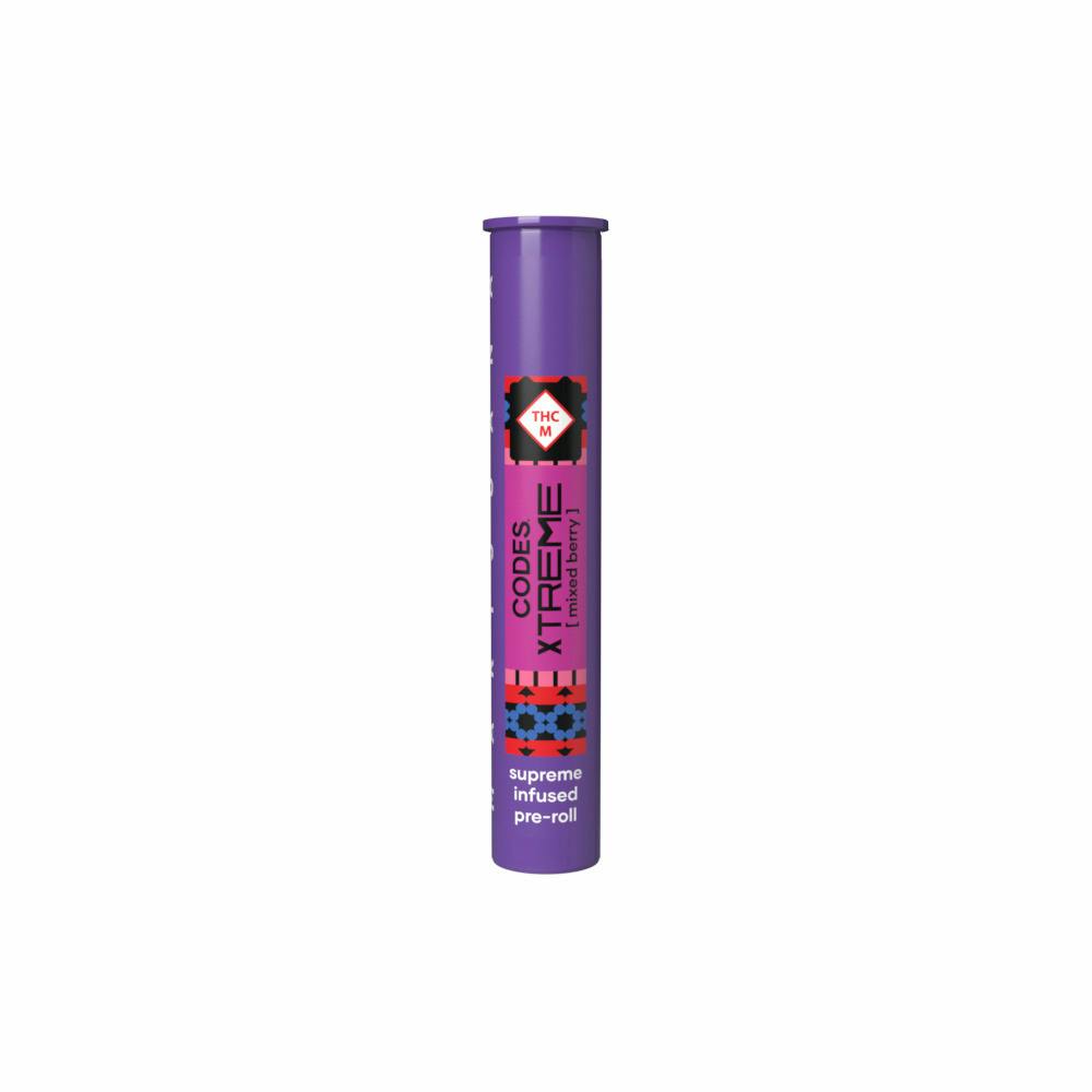 Codes: Infused Pre-Roll | Mixed Berry x Lemon Cherry Sherbert | Xtreme J's