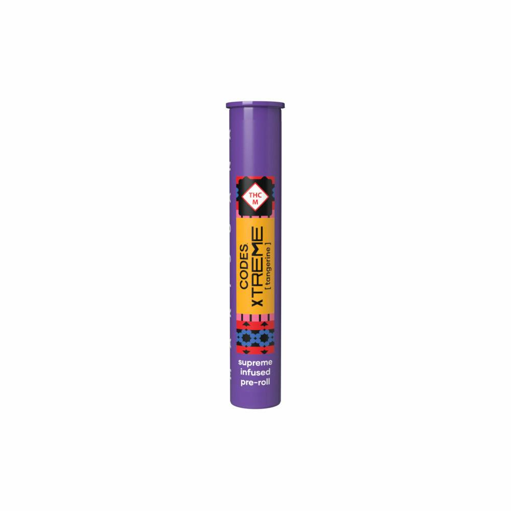 Codes: Infused Pre-Roll | Tangerine x Dulce De Fresa | Xtreme J's