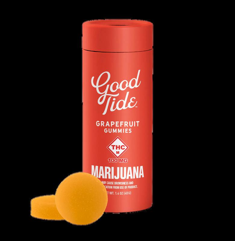 Good Tide: Rosin Wellness Gummies | Blissful Grapefruit 1:1:1 | 100mg THC : 100mg CBD : 100mg CBC...