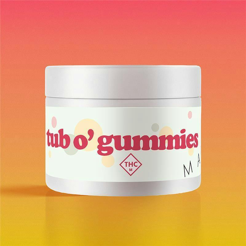 The Solid: Gummies | Blue Raspberry | Tub O' Gummies | 500mg | 50pk