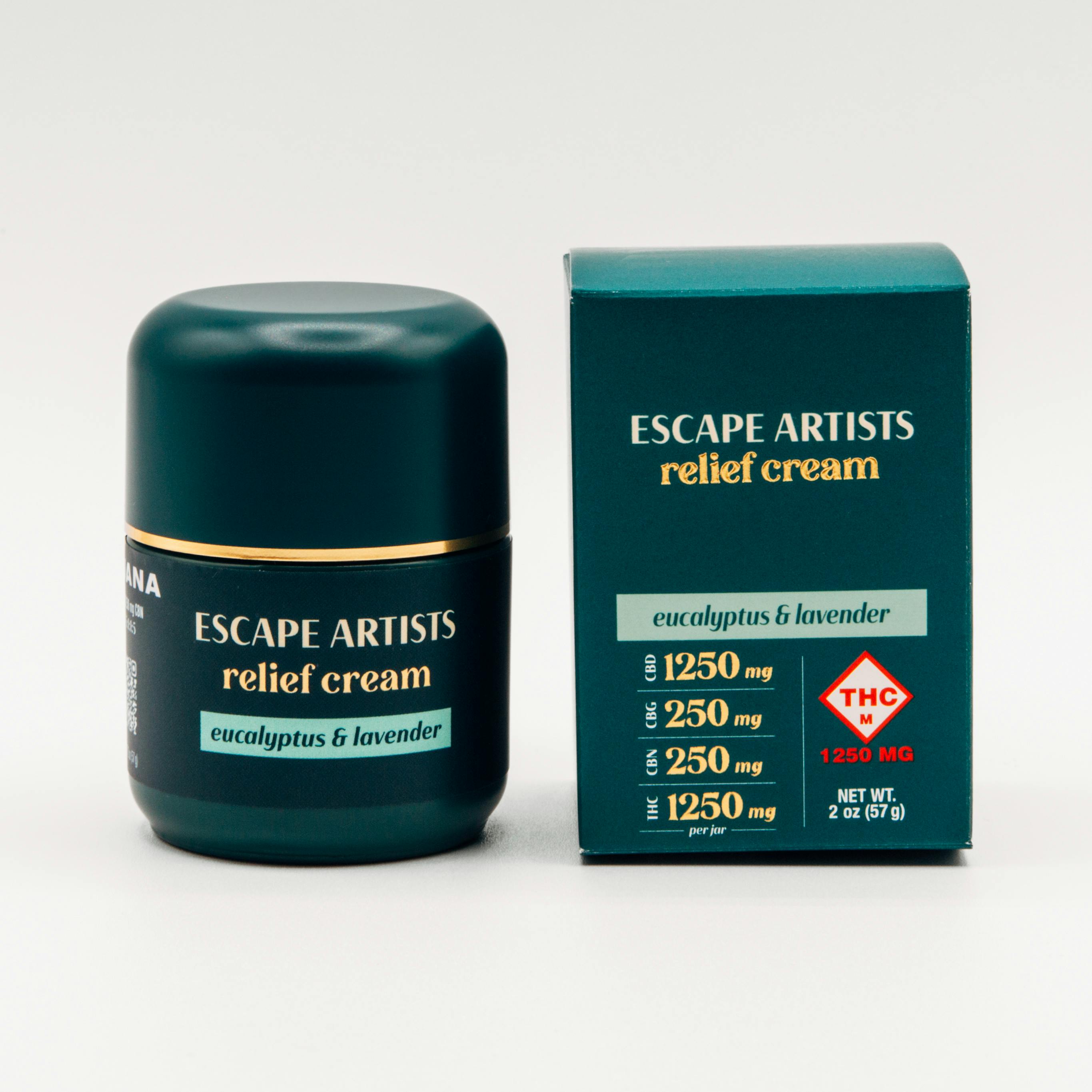 Eucalyptus & Lavender CBN:CBD:CBG:THC Relief Cream (1250mg)