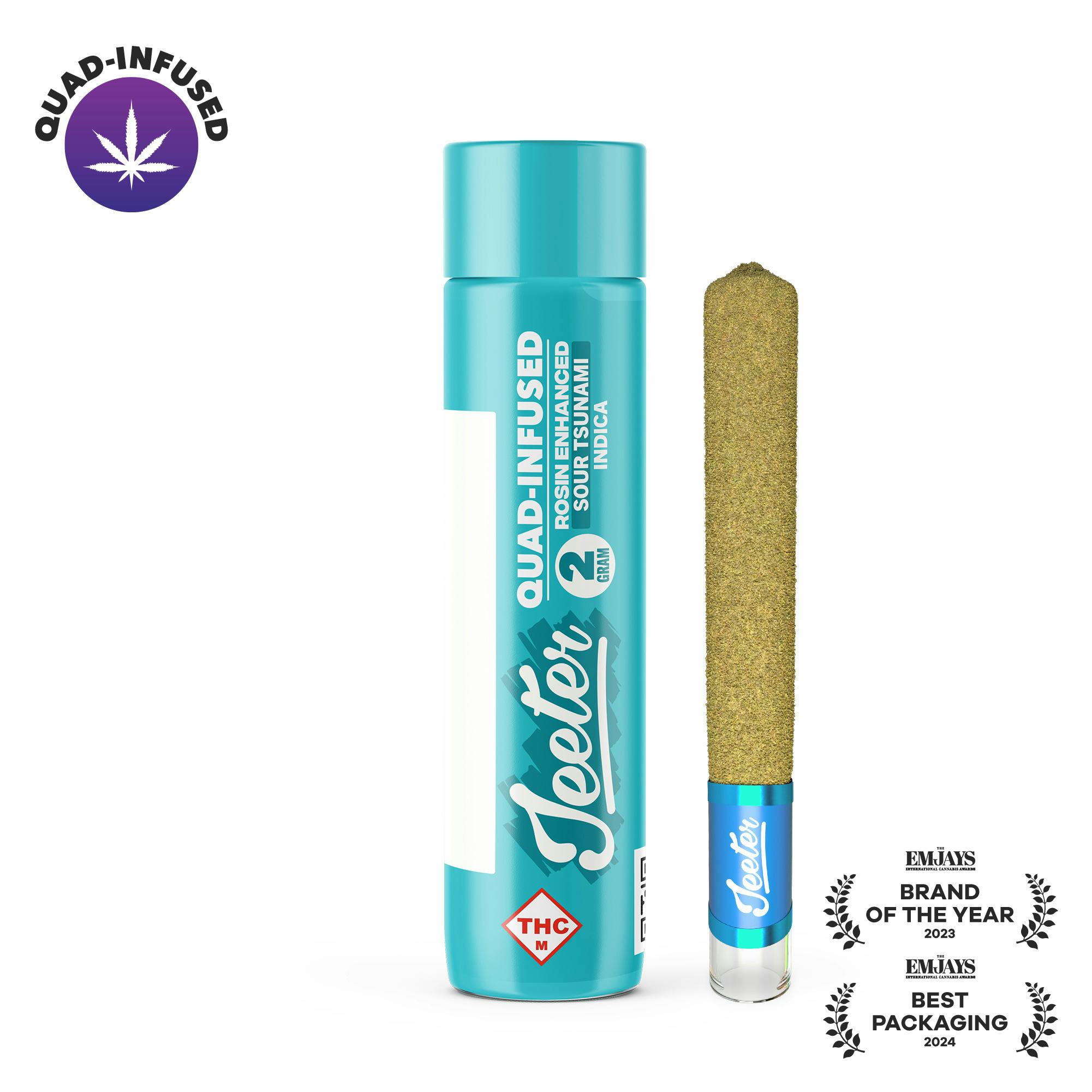 Jeeter: Quad Infused XL Pre-Roll | Sour Tsunami