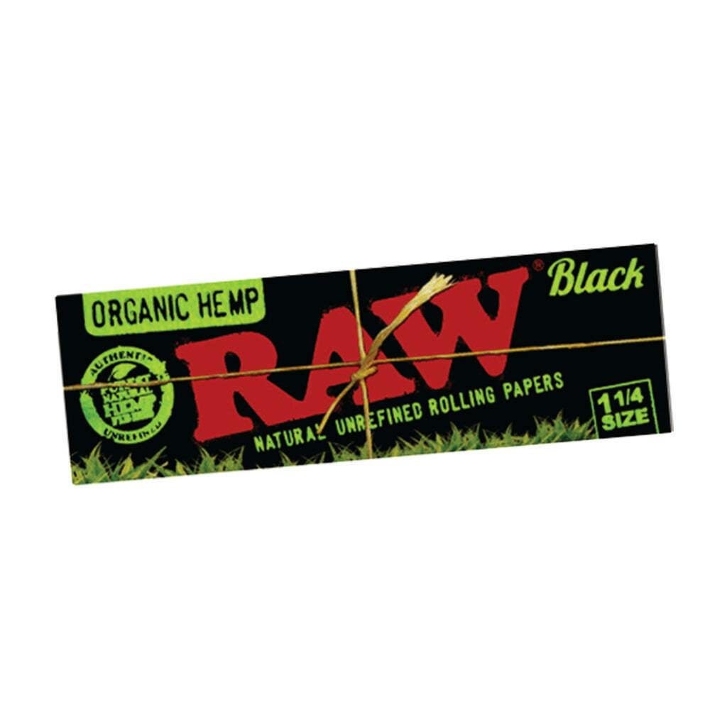 Rolling Papers - 11/4" - Black - Organic Hemp