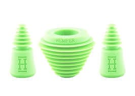 Accessories | Hemper Tech Plugs + Caps | Green/Black/Glow in the Dark