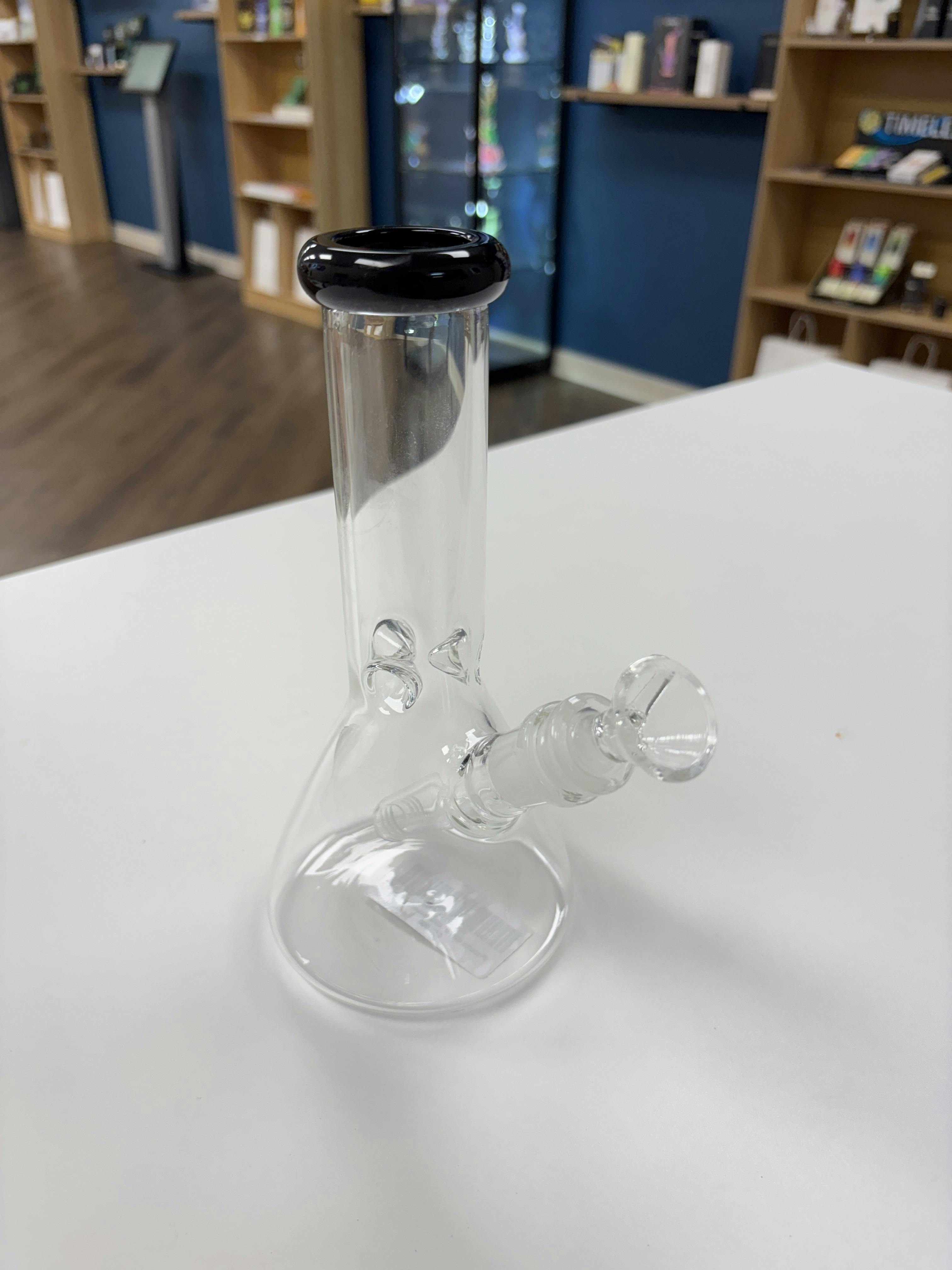 Glass | Phoenix Star Glass Clear Beaker Bong | Black