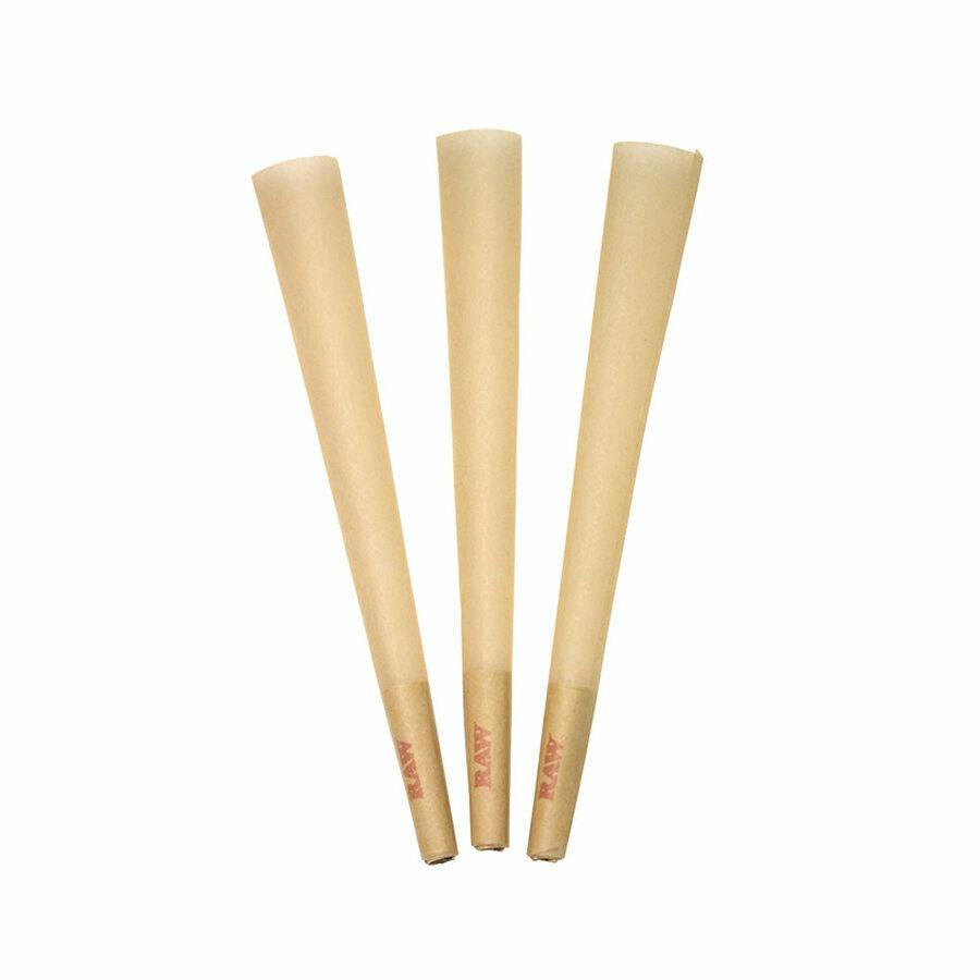 Raw Classic Unbleached Cones King size 3 Pack